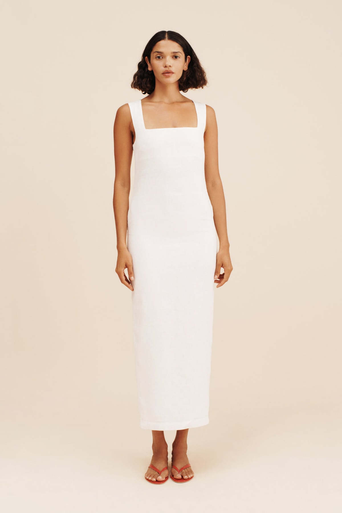 ruffles midi dress Off-White Embroidered Ruffle Midi Dress – FARM Rio main image 0