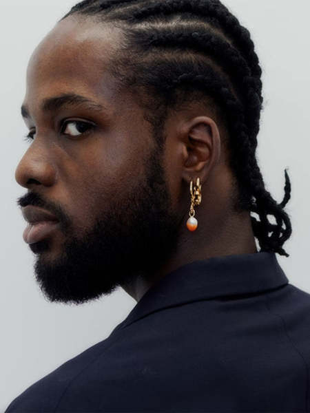 【TAKAHIROMIYASHITA TheSoloist.】 BORN AMERICAN EARRING. TAKAHIROMIYASHITA TheSoloist. SS23 BORN AMERICAN EARRING