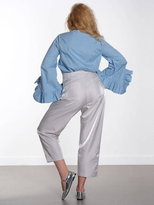 stella nova Shiny Casual Volume Pants