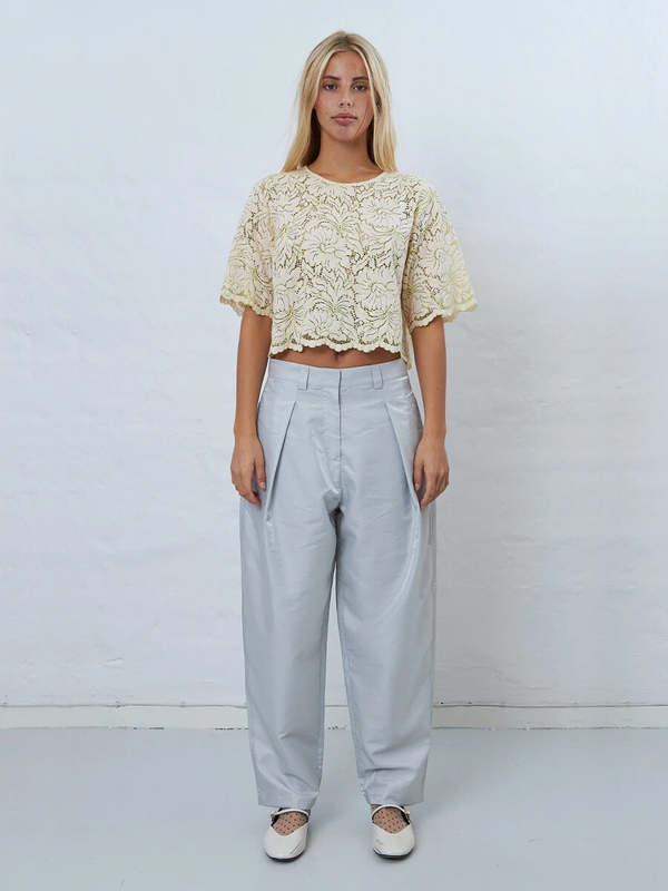 stella nova Shiny Casual Volume Pants