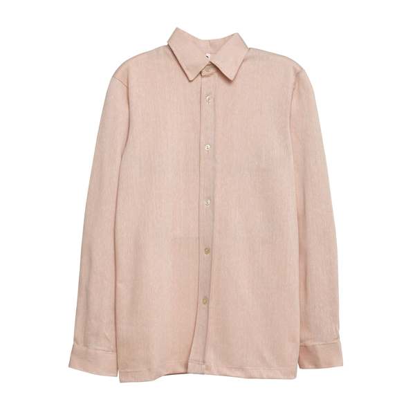 MASTIS (Lithuania) Melange Viscose Blend Jersey Knit Shirt Sunstone : XS MASTIS (Lithuania) Melange Viscose Blend Jersey Knit Shirt Sunstone : XS