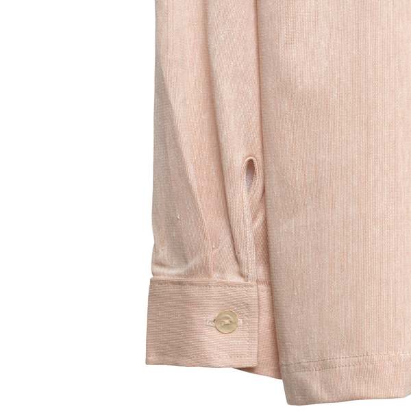 MASTIS (Lithuania) Melange Viscose Blend Jersey Knit Shirt Sunstone : XS