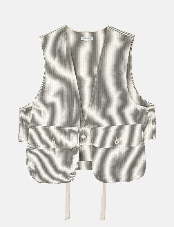 トップス Engineered Garments FOWL VEST S Engineered Garments Men's Fowl Vest Engineered Garments