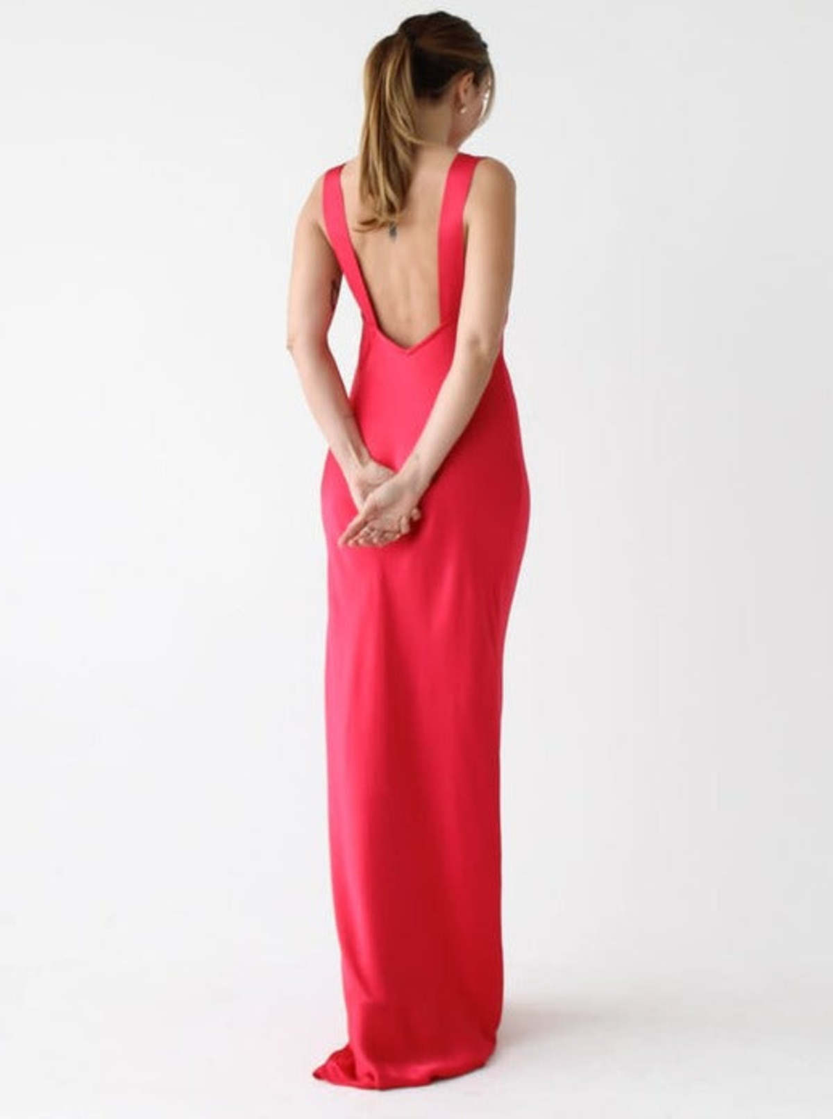 RUMORED Sunset Strip Maxi Dress - Cranberry
