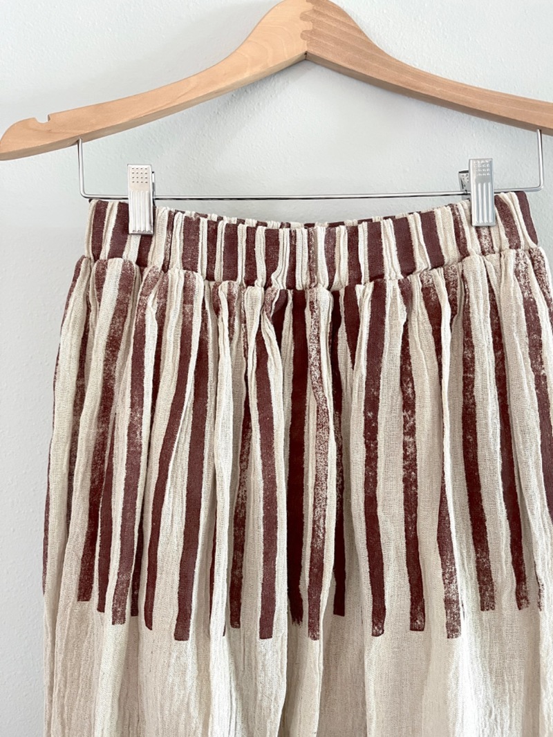 Double Layered Skirt, Hand Printed