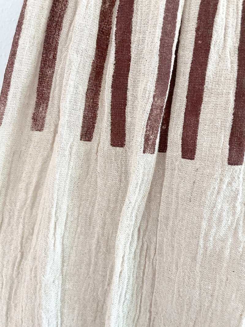 Double Layered Skirt, Hand Printed