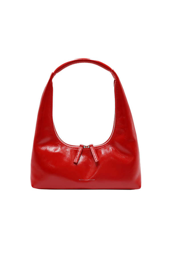 Marge Sherwood Hobo Shoulder Bag - Apple Red Crinkle