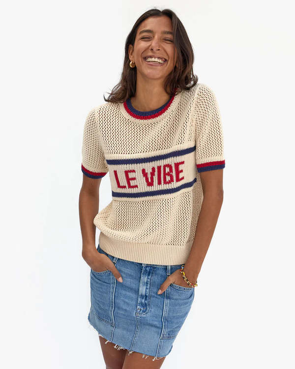 Clare V. Luc Knit Tee - Le Vibe Cream | Garmentory
