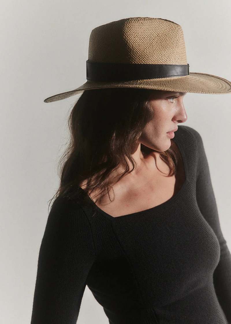Janessa Leone Savannah Hat - Sand | Garmentory display picture 3