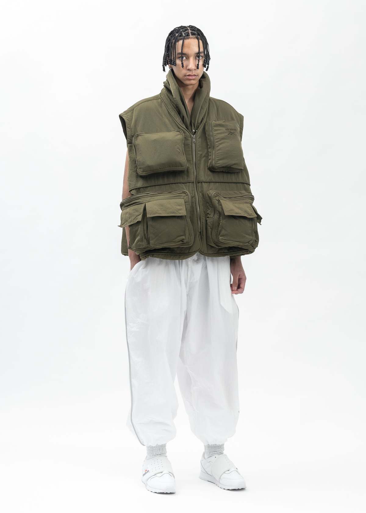 Hed Mayner X Reebok Pocketed Vest - Army Green | Garmentory