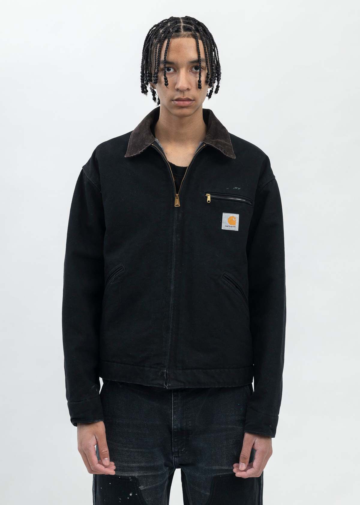 Back Beat Co. x Carhartt Detroit Jacket - Vintage Black | Garmentory