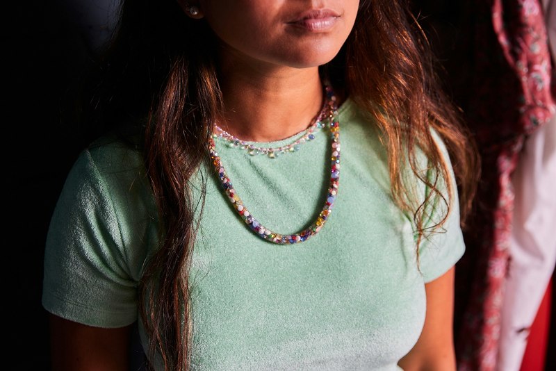 Baserange Omo Velour Tee - Mint Green | Garmentory