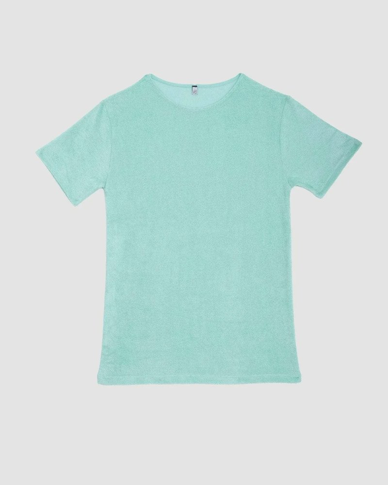 Baserange Omo Velour Tee - Mint Green | Garmentory