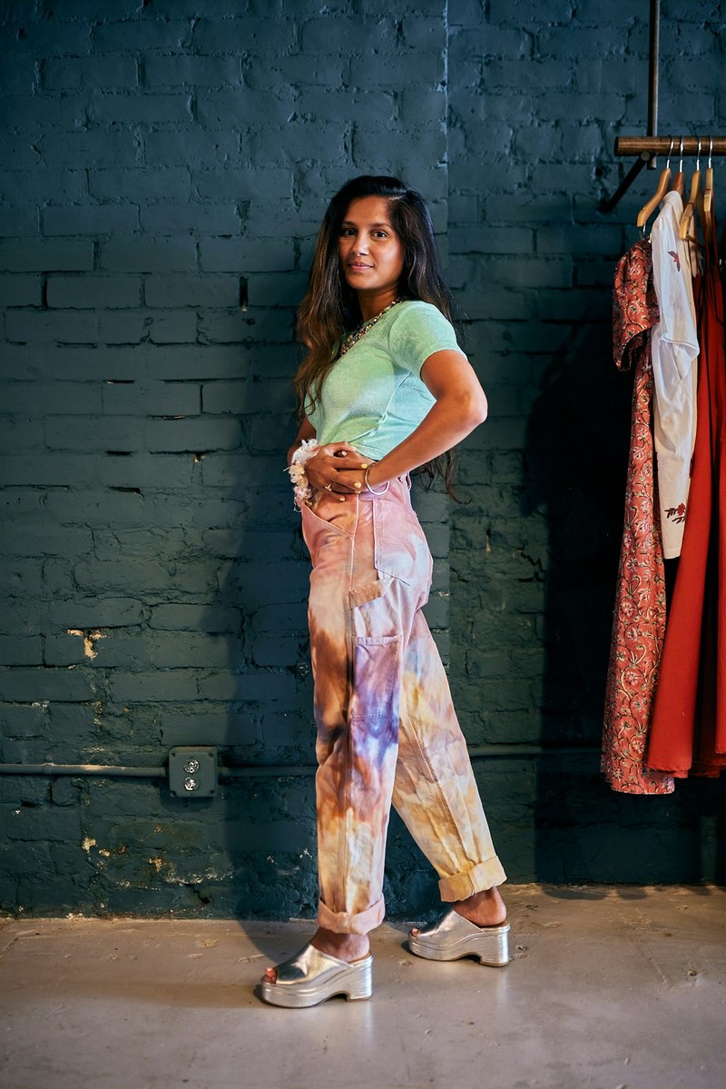 Baserange Omo Velour Tee - Mint Green | Garmentory