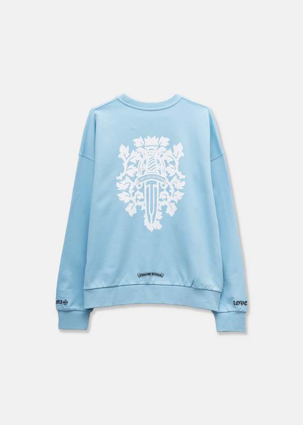 Chrome Hearts Love You Miami Crewneck - Baby Blue | Garmentory