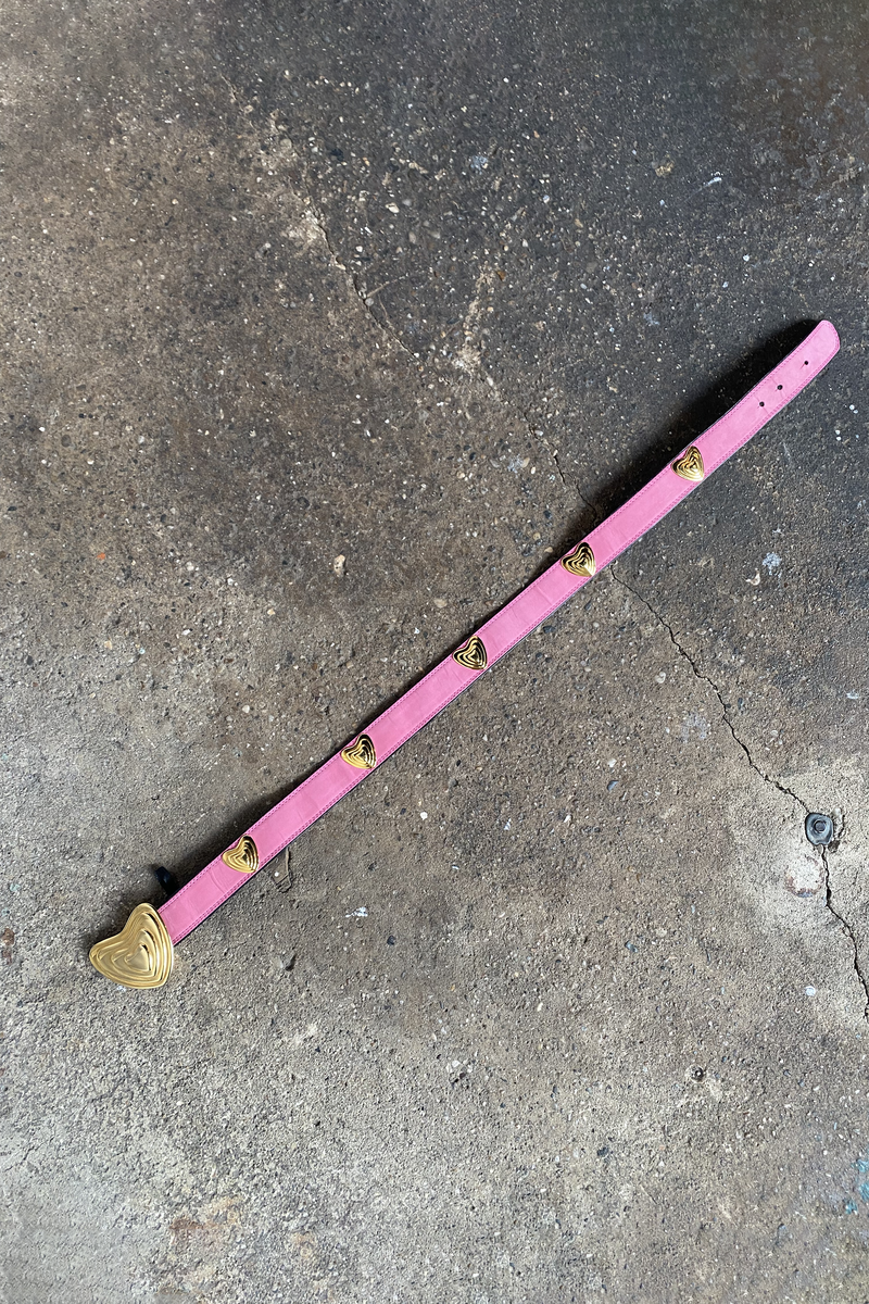 Escada Heart Belt - Pink | Garmentory display picture 2