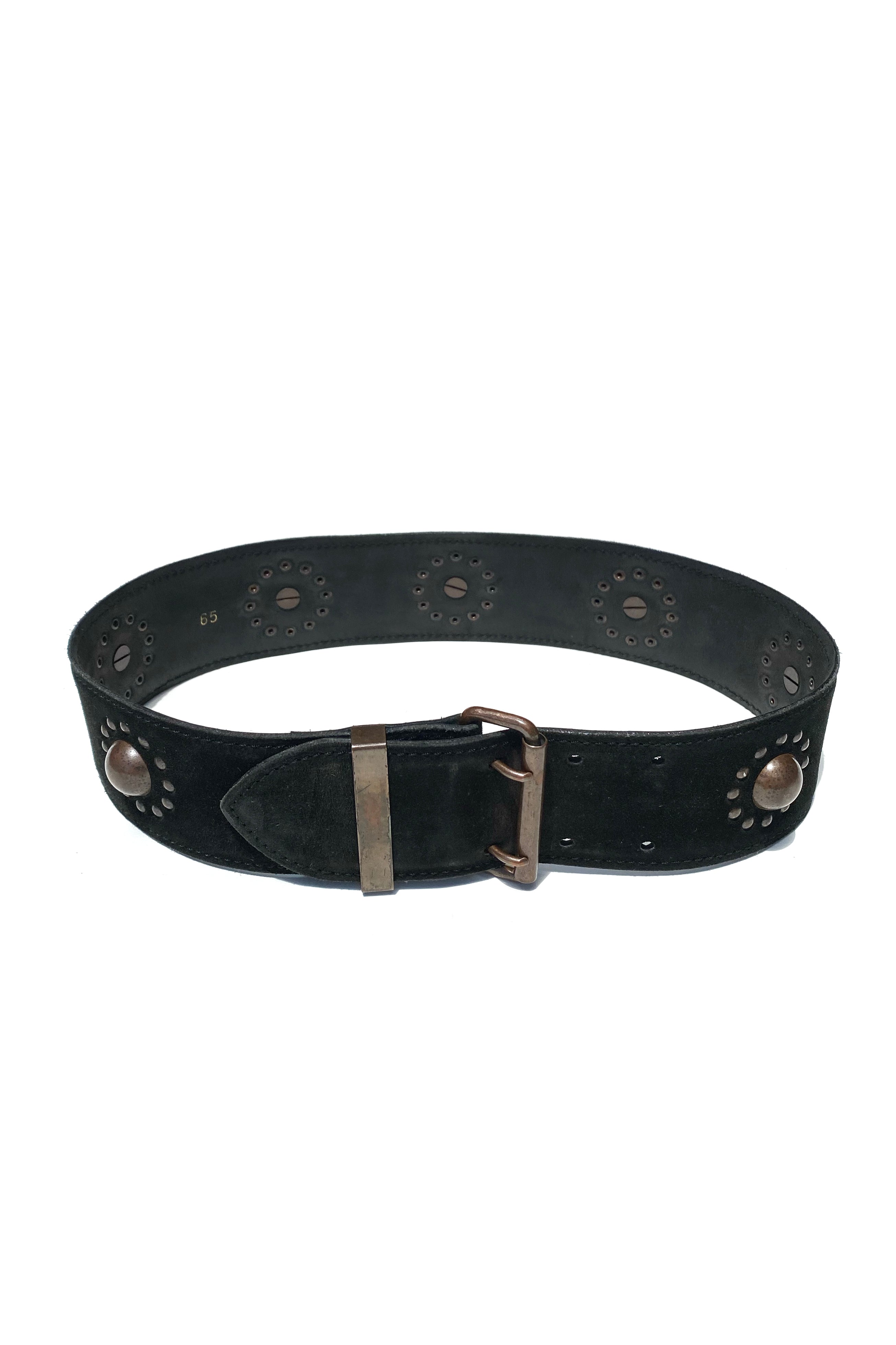 Collector Vintage Azzedine Alaia studded belt - Black 