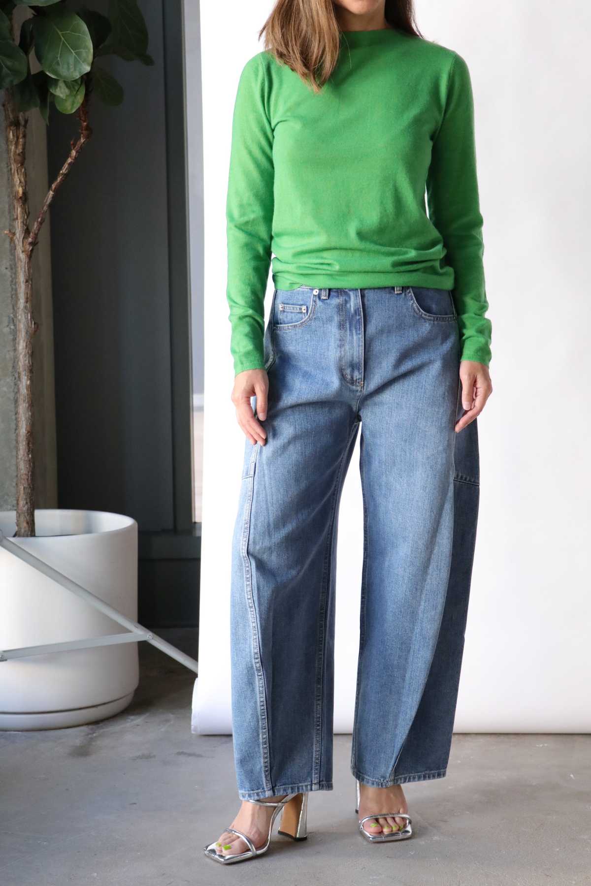 Tibi Petite Sid Jean - Classic Wash Denim | Garmentory