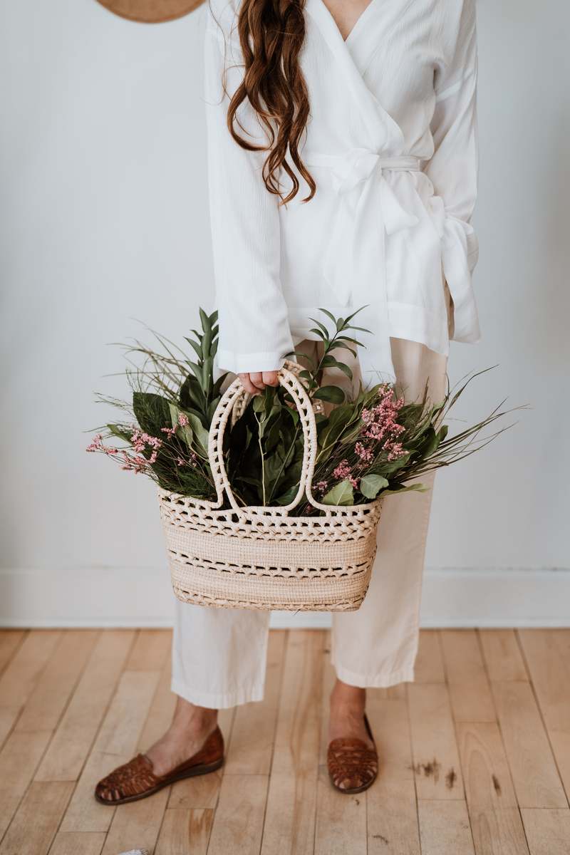 Nary Long Sleeve Wrap Top - White Gauze Nary Long Sleeve Wrap Top - White Gauze