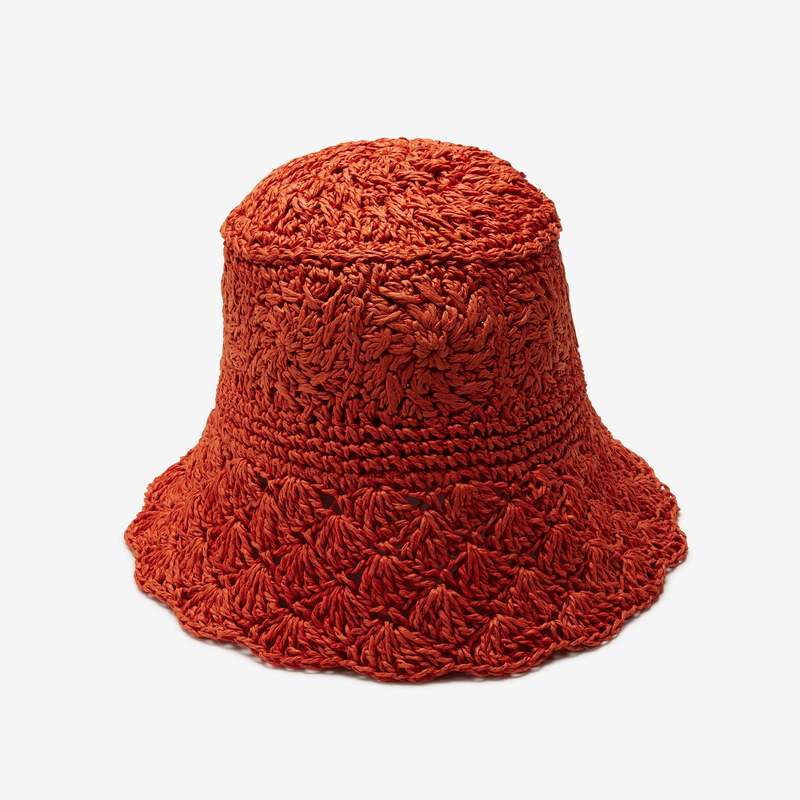 Wyeth Camille Bucket Hat W Y E T H Camille Hat - Terracotta | Garmentory main image 3