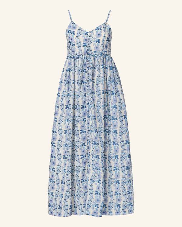 Alix Of Bohemia Skylar Iris Ivy Dress - Blue/Ivory Multi | Garmentory Alix Of Bohemia Skylar Iris Ivy Dress - Blue/Ivory Multi | Garmentory