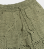 Carbone Solid Crochet Short - Green - Thumbnail 2