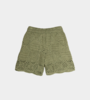 Carbone Solid Crochet Short - Green - Thumbnail 3