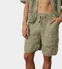 Carbone Solid Crochet Short - Green - Thumbnail 6