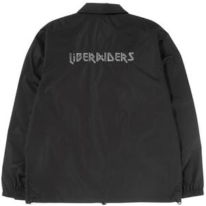 新品タグ付 Liberaiders LOGO COACH JACKET M LIBERAIDERS METAL LOGO COACH JACKET - BLACK | Garmentory