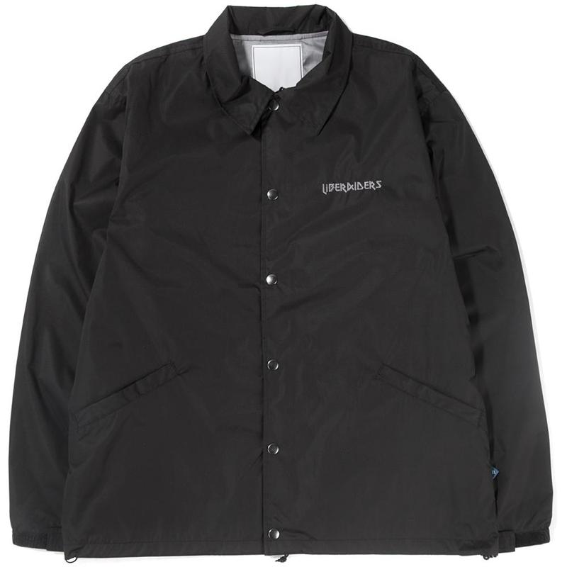 LIBERAIDERS METAL LOGO COACH JACKET - BLACK | Garmentory