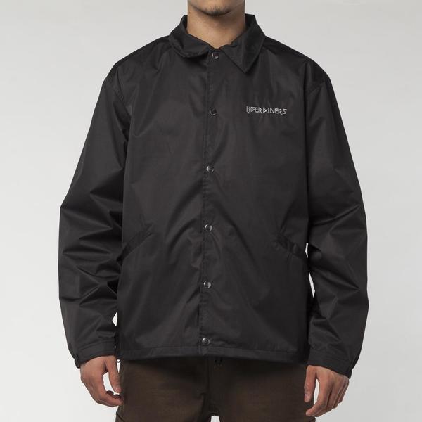 LIBERAIDERS FULL L JACKET コーチジャケット LIBERAIDERS METAL LOGO COACH JACKET - BLACK | Garmentory