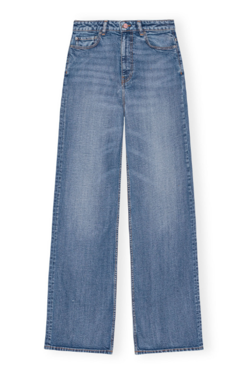 GANNI　Stretch Denim Andi Blue Andi Jeans by GANNI on Sale