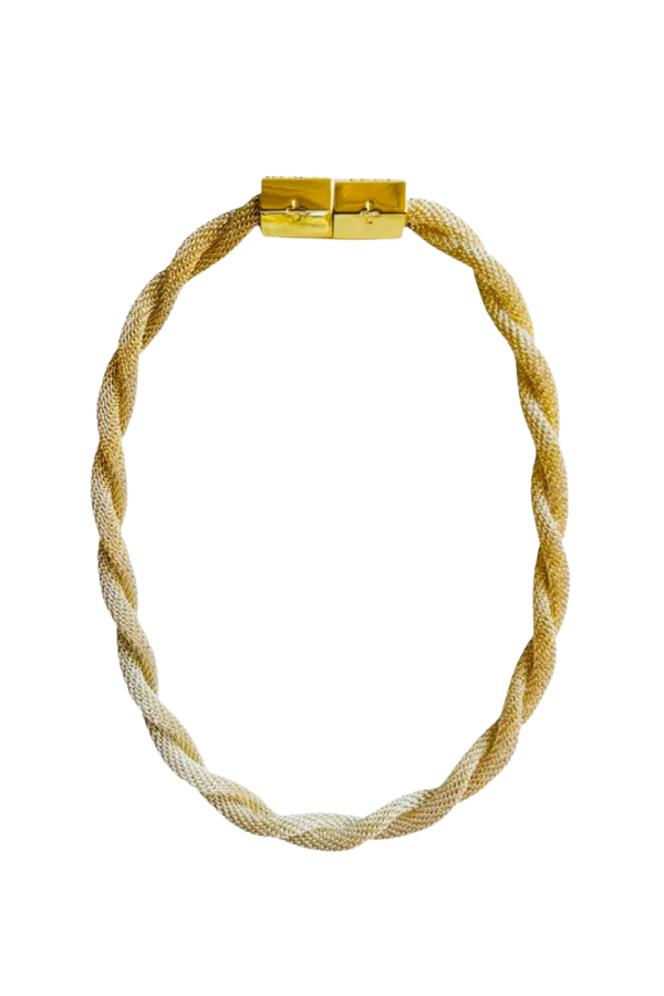 Holst + Lee Twisted Mesh Necklace - Gold