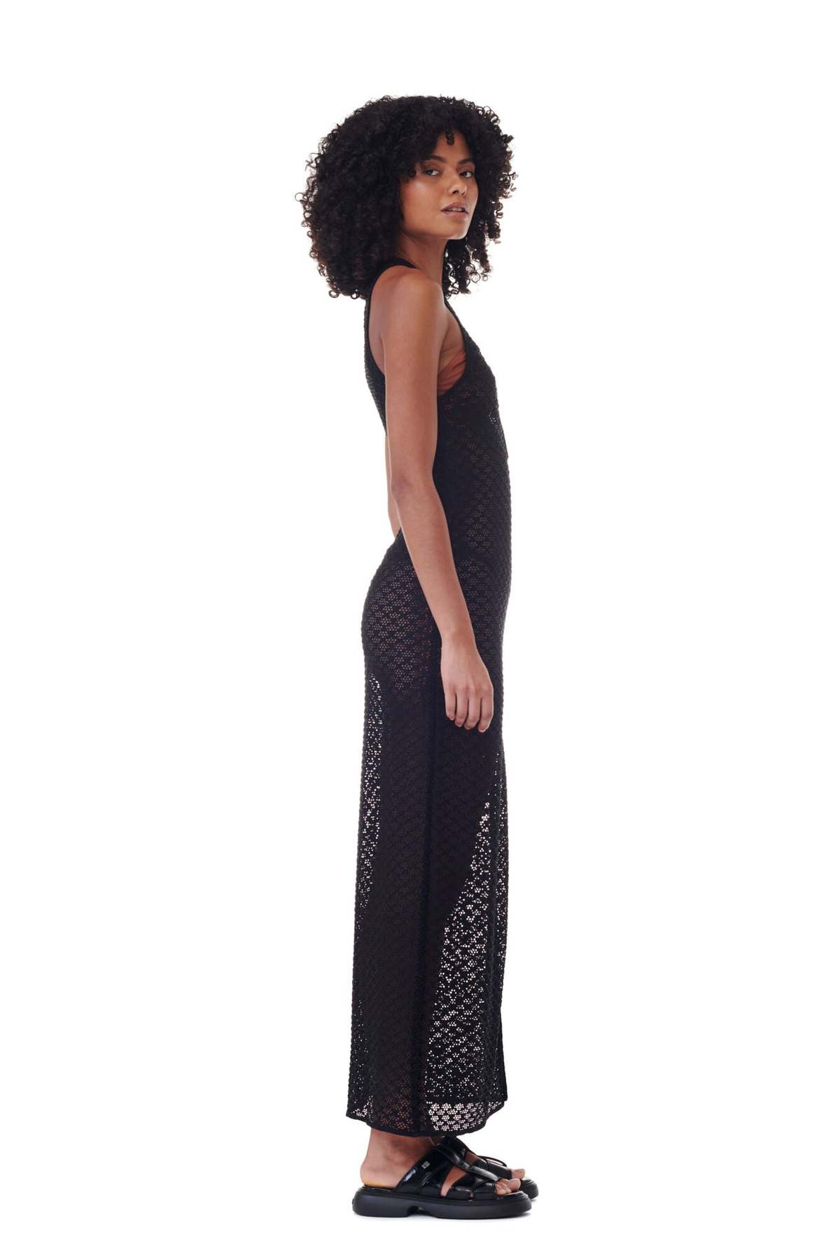 ganni mesh lace maxi dress GANNI Dresses | Bold Prints & Conscious Materials