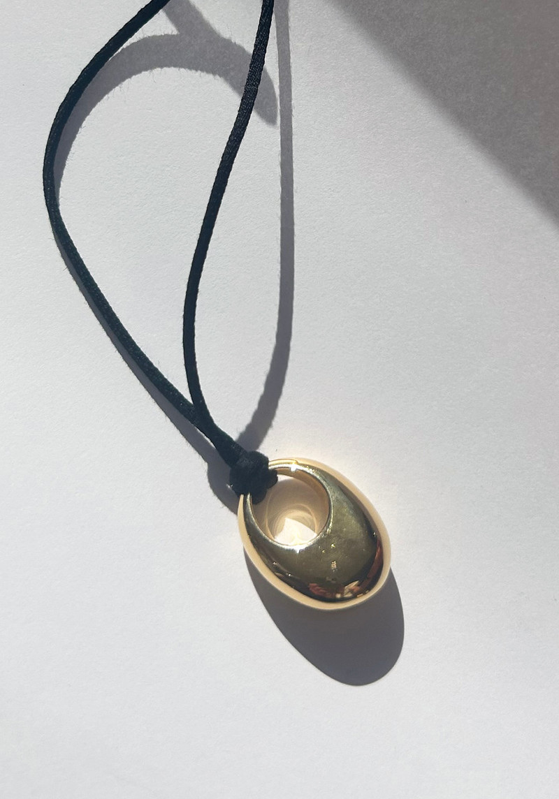 Annika Inez Sloping Pendant - 14k Gold | Garmentory