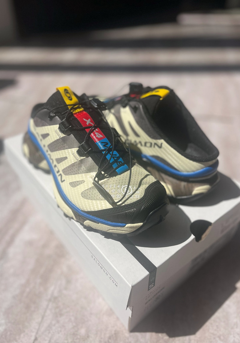 ★関税込★Salomon x MM6★XT-4 Mule Transparent★Yellow Shale Maison Margiela MM6 x Salomon XT 4 Mule - Transparent Yellow