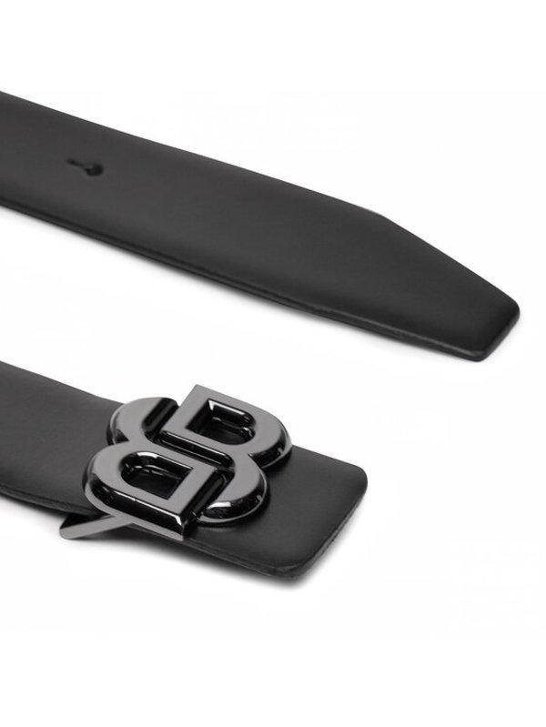 Hugo Boss Men's B Icon Leather Belt, Black | Garmentory