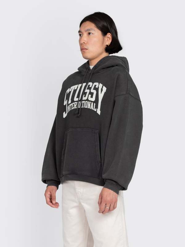 Stussy Relaxed International Hood - Washed Black | Garmentory