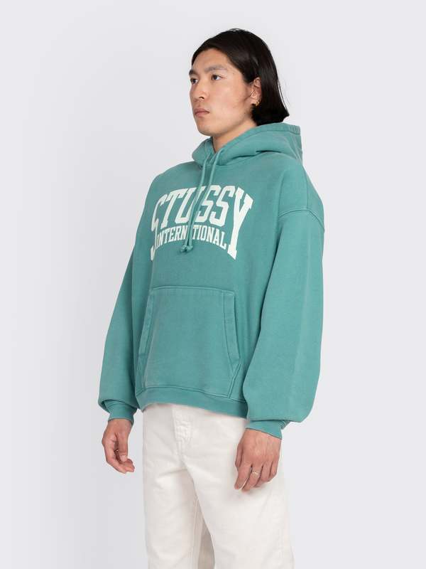Stussy International Hoodie Teal Stussy International Tribe Hoodie
