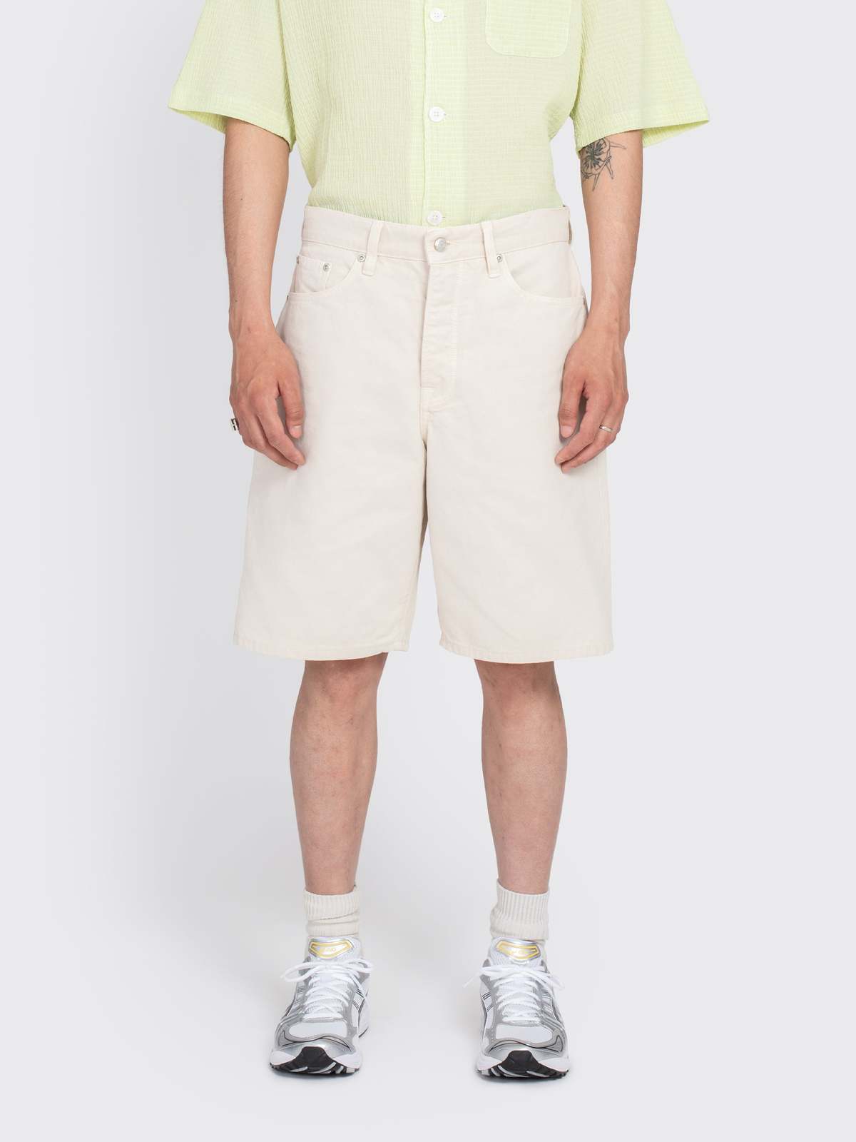 Stussy Big Ol Washed Canvas Shorts - Vintage Natural | Garmentory