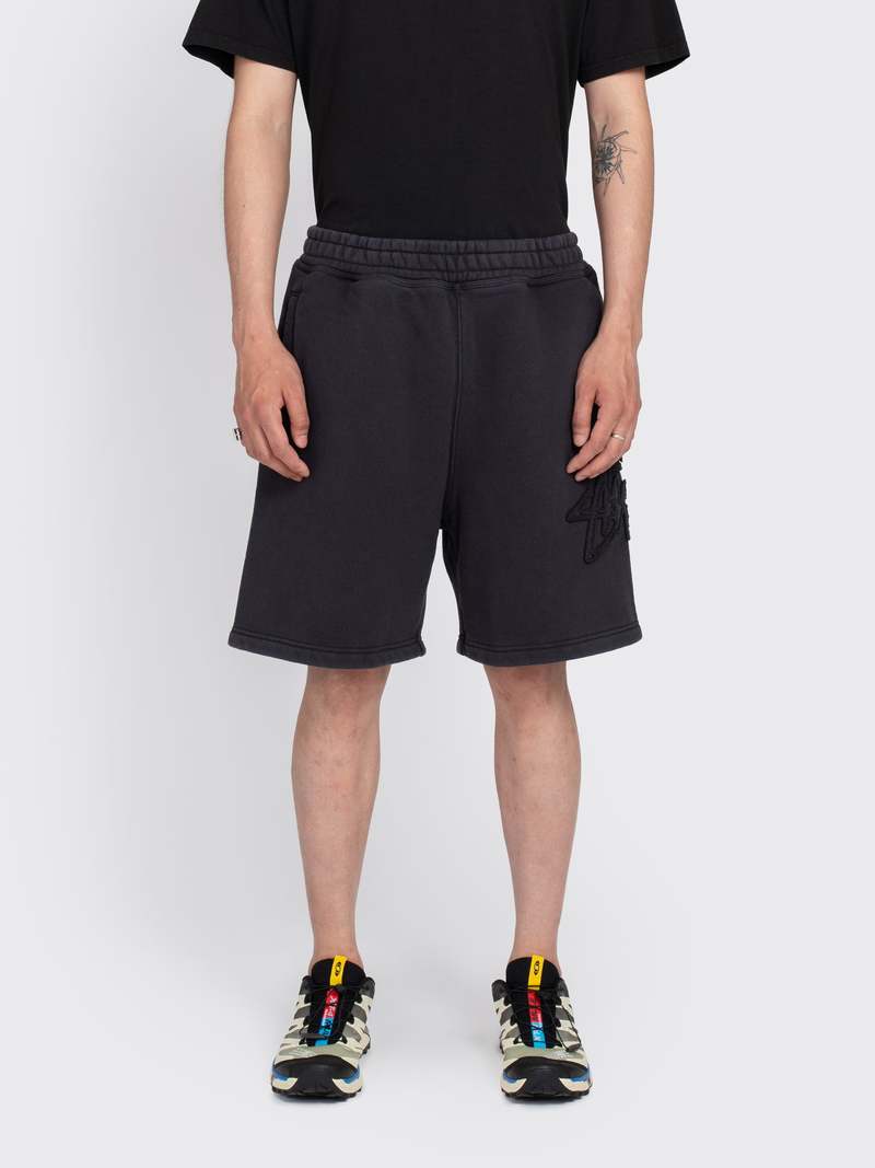 Stussy Tonal Applique Fleece Short | Garmentory