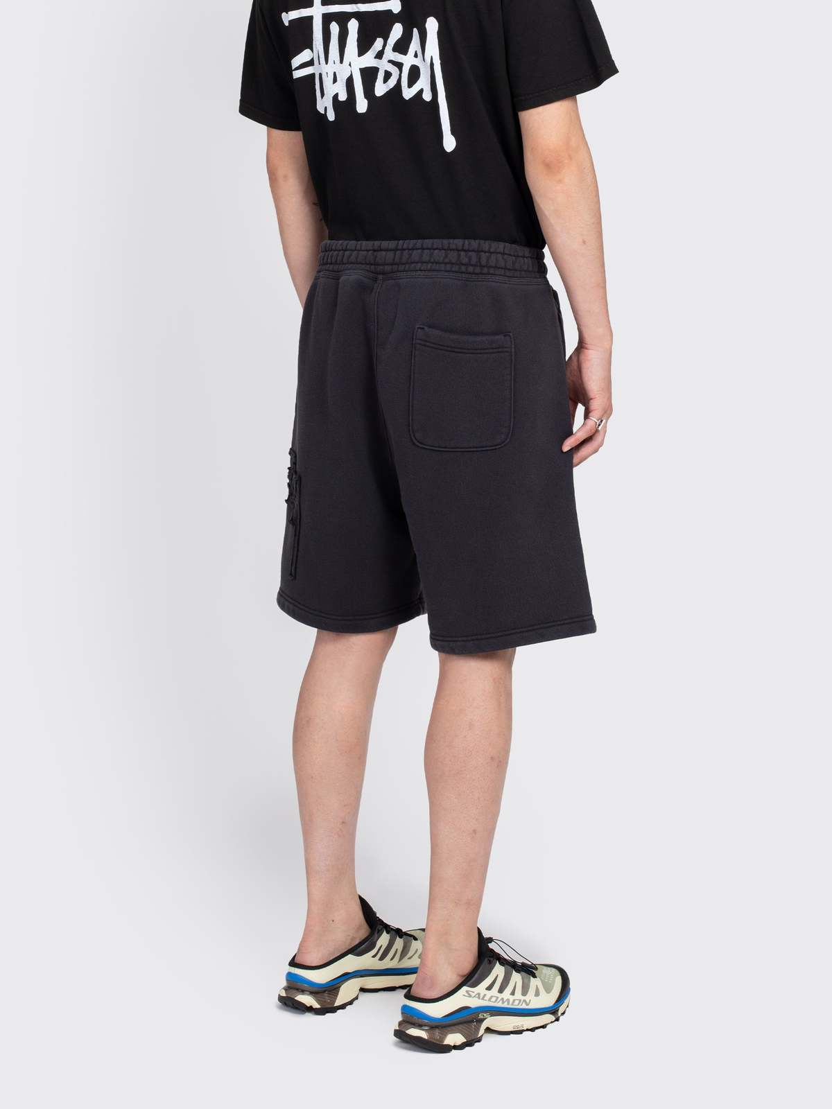 パンツ STUSSY FLEECE SHORT TONAL APPLIQUE Stussy Tonal Applique Fleece Short | Garmentory