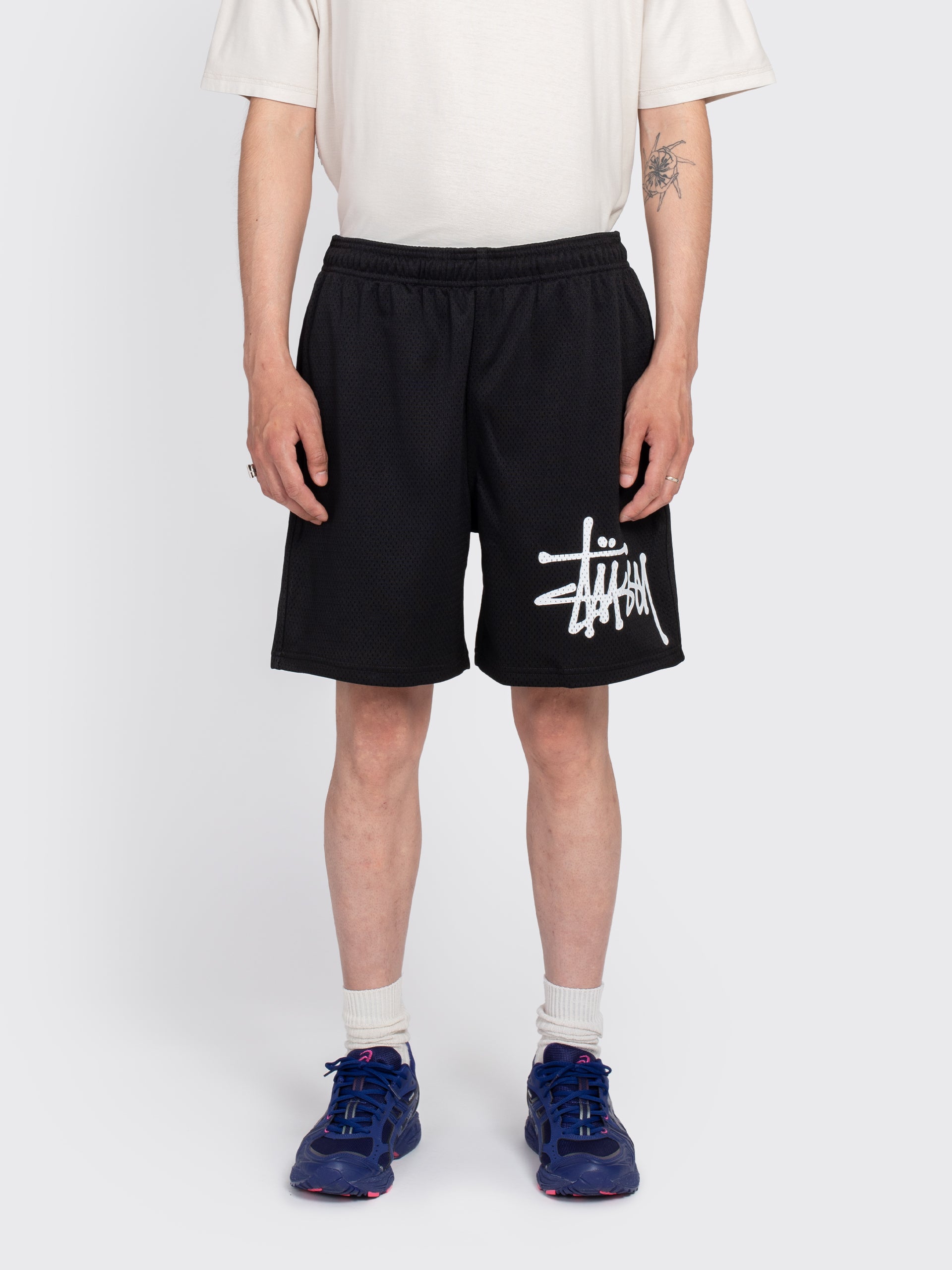 【STUSSY】25ss BASIC MESH SHORT Mesh Short Basic – Black | Bottoms | Stüssy