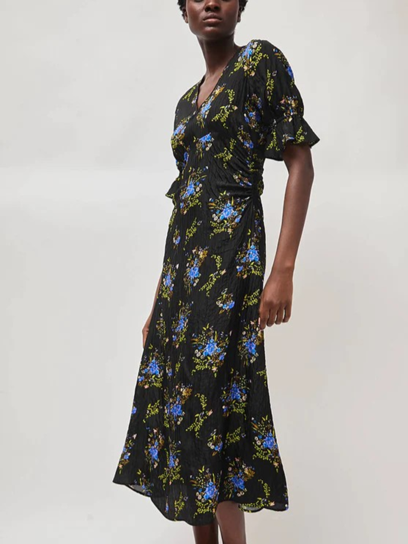 No.6 Luisa Dress - Black Large Bouquet | Garmentory