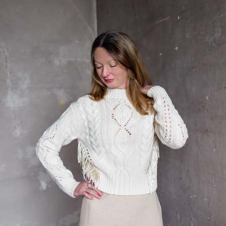 VINCE Coated Cotton Pullover - Optic White | Garmentory
