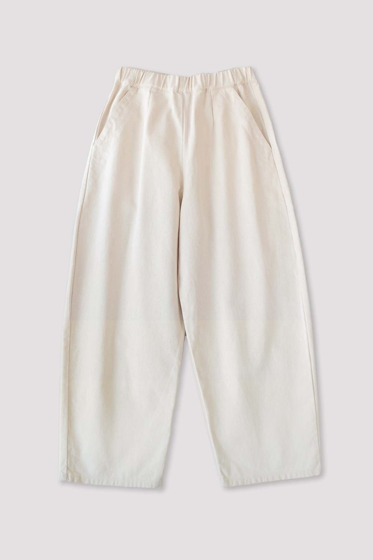 Micaela Greg  Barrel Pant - Cream - Image 2 of 6