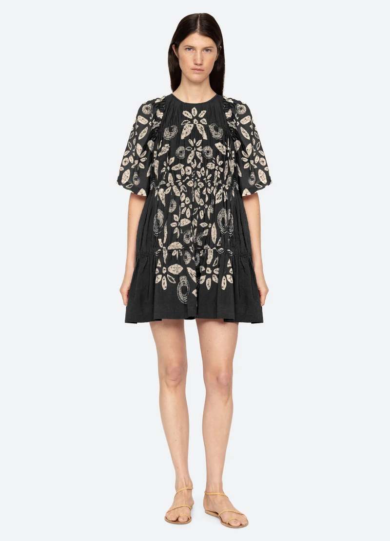 thea black embroidered mini dress Needle & Thread Embellished Thea Mini Dress In Black - 33% Off