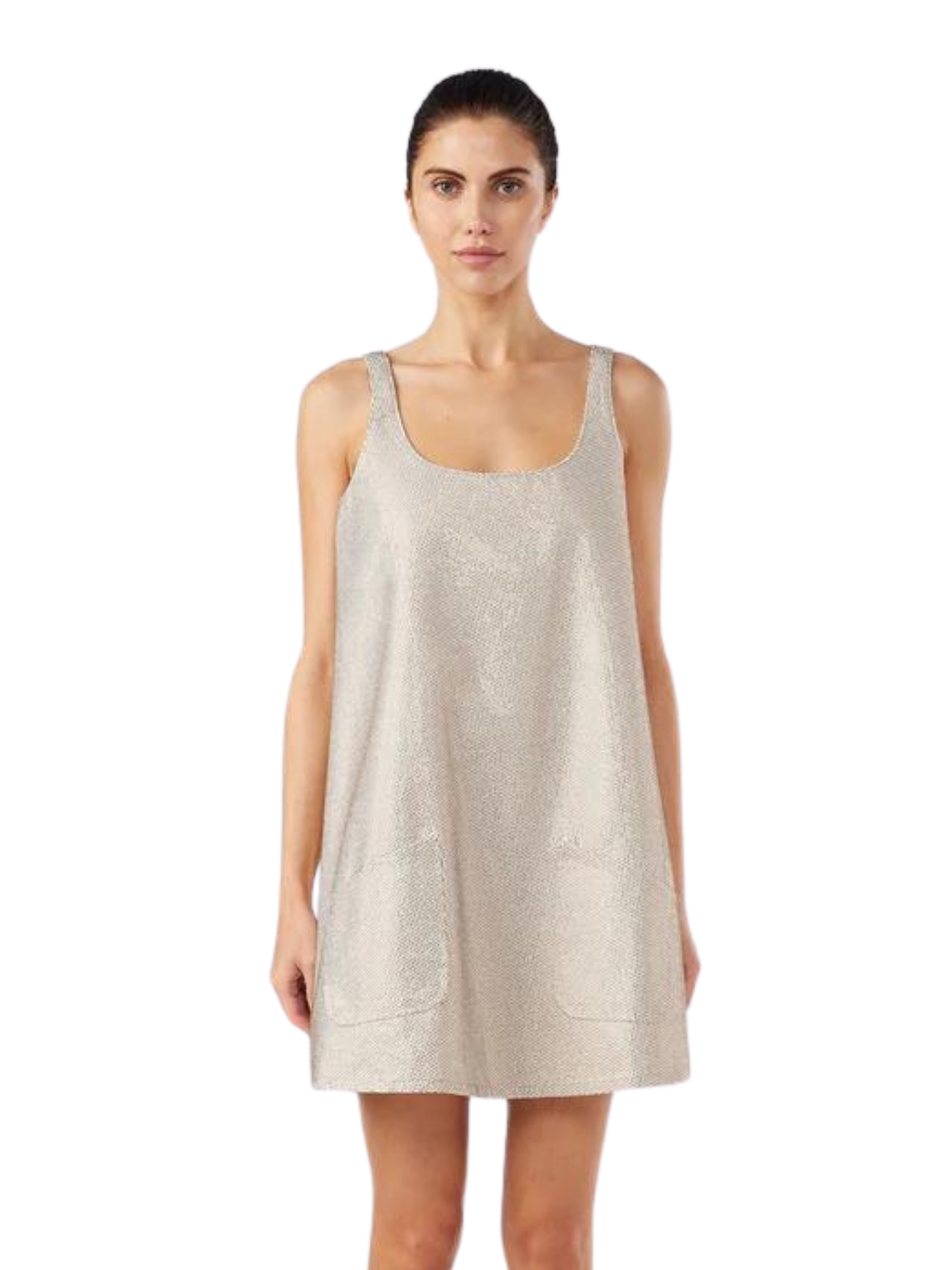 Triarchy Denim Ms. Perri A-Line Crystal Covered Dress