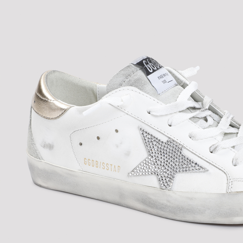 スニーカー Golden  Super Star White Cow Leather Sneakers Golden Goose Cow Leather Sneakers - White | Garmentory