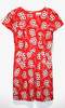 Birds of North America Bobolink Dress - Red Daisies - Thumbnail 1